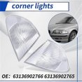 thumbnail image 3 of 1Pair Front Corner Light Turn Signal Lamp Lenses for 3 Series E46 1998-2001 63136902766 63136902765, 3 of 5