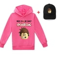 thumbnail image 3 of Roblox-suéter de manga larga con capucha para niños y niñas, ropa informal con estampado periférico, sombrero, estilo de tendencia para estudiantes, 2 piezas, 3 of 3