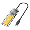 thumbnail image 1 of Carcasa Transparente Typec Gen1 Ssd Adaptador M.2 Ngff Caja De Disco Duro De Estado Sólido Advancent EL017569-03, 1 of 5