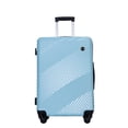 thumbnail image 2 of 3 Piece Luggage Sets (20/24/28 In), PC+ABS Lightweight Suitcase with 2 Hooks Spinner Wheels Adjustable Pull Rod Top and Side Handles, Aqua Blue, 2 of 9