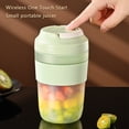 thumbnail image 1 of Exprimidor de frutas eléctrico 400ml Extractor de jugo portátil de mano JuicerCup (Verde), 1 of 8