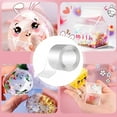 thumbnail image 6 of dianhelloya 1 Set 300CM Nano Tape Bubble Toy with Straw Charm Sticker Inflator Tweezer Adhesive Funny Stress Relief DIY Craft Making Toy Kit Children Gift for Xmas Gift, 6 of 7