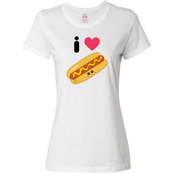 Inktastic I Love Hot Dogs Women's T-Shirt