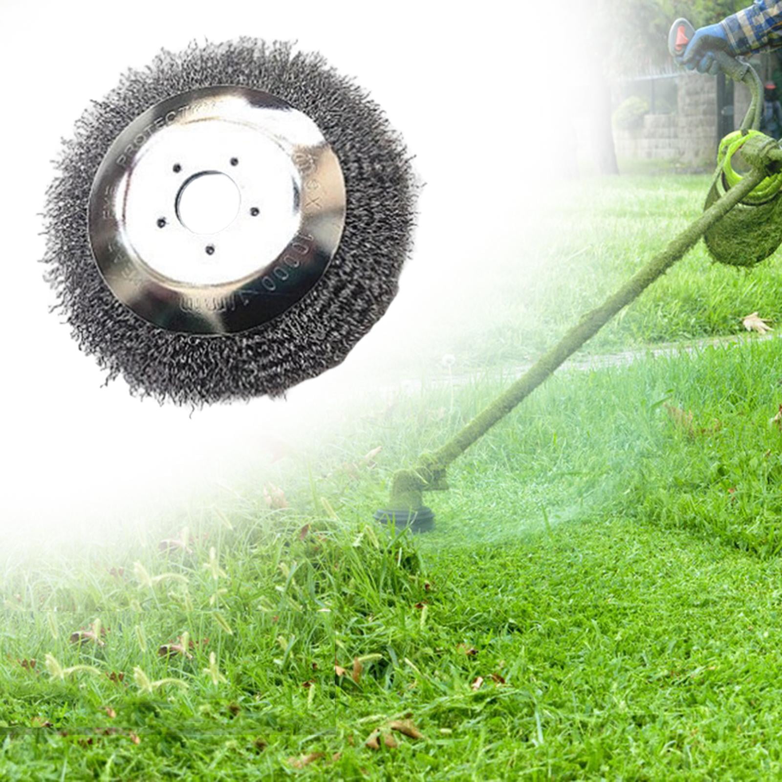 Colaxi Wire Grass Trimmer Heads Weeding Brush Blade Practical Fine Workmanship Steel Trimmer Heads Removal Weeding Plate For Removal Gardens Lawns 6in