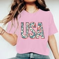 thumbnail image 6 of jobturf American Flag Tops Women Summer Cute Short Sleeve Tunic Shirt Patriotic 4th of July Tee Memorial Day Tshirt Girls Crop Tops, 6 of 6