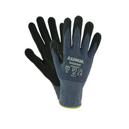 

Radnor 2X Radnor 15 Gauge HPPE And Microfoam Nitrile Cut Resistant Gloves With Microfoam Nitrile Coating on Palm And Fingertips (2 Pairs)