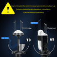 thumbnail image 2 of Lente T9, faro LED para coche H4, faro LED para coche, faro delantero, bombilla para faro LED para coche, 2 of 4