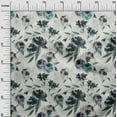 thumbnail image 2 of oneOone Polyester Spandex Baby Blue Fabric Flower Sewing Fabric By The Yard Printed Diy Clothing Sewing Supplies 56 Inch Wide-MCM, 2 of 4