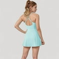 thumbnail image 5 of Women's Activewear Tennis Dress with Spaghetti Straps and A-Line Skirt Design - Large, Light Blue, 5 of 7