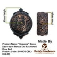 thumbnail image 5 of Shristy Hardware "Hosanna" Brass Manual Old Fashioned Door Bell – Vintage Twist Bell with Key Plate – Mechanical Doorbell for Home – (Pack of 1 Antique Copper Finish) PT-2, 5 of 6