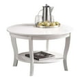 thumbnail image 4 of Convenience Concepts American Heritage Round Coffee Table 30" in White Wood, 4 of 4