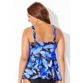 thumbnail image 2 of Swimsuits for All Women's V-Neck Flowy Tankini Top, 2 of 3