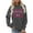 Dark Gray, variant on Cancer Awareness Sweatshirt Women Pink Ribbon Sweatshirts Crew Neck Long Sleeve Pullover Cancer Survivor Tee Tops (Red, XXXL)
