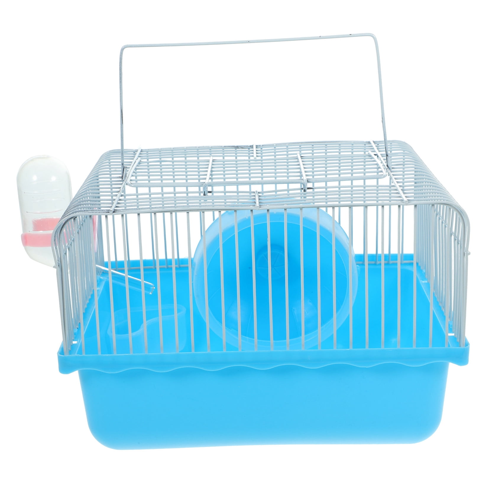 QIFULL Pet House Blue Hamster Cage Spacious Design with No Harm Materials for Small Pets