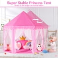 thumbnail image 5 of SISTICKER Princess Kids Tent for Girls Toddlers Large Playhouse with Star Lights Indoor Outdoor Polyester Toys, 5 of 8