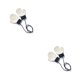 thumbnail image 4 of Qarigey 1 par de manoplas para niños pequeños, manopla para mantener el calor, para niños y niñas, cubiertas para los dedos colgantes, accesorio de 2piezas Azul marino+Gris claro Qarigey CBP353473, 4 of 5