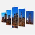 thumbnail image 2 of Night New York City Panorama - Impression sur Toile Extra Large, 2 of 3