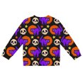 thumbnail image 3 of JFTTX Girls Halloween Cardigan Long Sleeve Button Down Sweaters for Girls Hallowmas Funny Graphic Fall Winter Jackets, 3 of 4