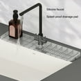 thumbnail image 2 of Kripyery Faucet Draining Mat Non-slip Silicone Quick Drying Splash-proof Foldable Modern Solid Color Bathroom Kitchen Sink Faucet Splash Guard Water Catcher Pad, 2 of 8