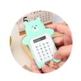 thumbnail image 3 of Baohd Cartoon Calculator Home Office School Mathematics Counting Tool Mini Size Bear Shaped Calculators Devices Calculation Equipment Green, 3 of 6