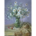 thumbnail image 3 of Rogozina, Svetlana 19x24 Black Modern Framed Museum Art Print Titled - Still Life with Daisies, 3 of 5