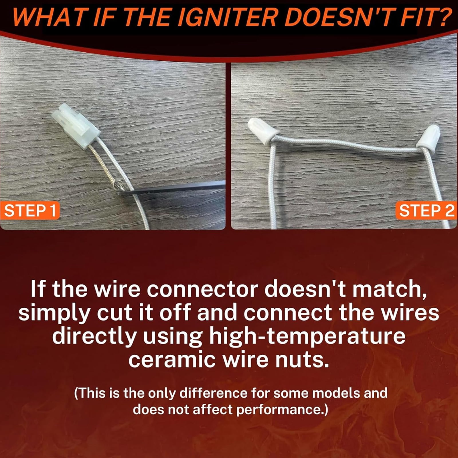 High Temperatures Ceramic Wire Nut Suitable Oven Igniters 62 22868 93 Direct Replacement Oven Igniting Component