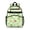 Mushroom and Frog, variant on Mushroom and Character White Pattern Backpack for School, Cute School Bag with Adjustable Shoulder Straps and Padded Back, 15.25"x11.5"x5.25"