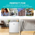 thumbnail image 7 of BLACK+DECKER BCRK17W Compact Refrigerator Energy Star Single Door Mini Fridge with Freezer, 1.7 cu. ft., White, 7 of 7