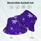 thumbnail image 2 of Balery Dark Purple Snowflakes Sombreros para el sol para hombre y mujer, sombrero de pescador con UPF 50+, 2 of 6