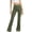Army Green, variant on Women's Flared Yoga Pants with Squat-Proof Fabric – Breathable Gym Leggings for Athleisure & Workouts Yellow L