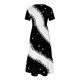 thumbnail image 4 of Puntoco Vestido Midi De Moda Para Mujer Vestido Con Cuello Redondo Y Manga Corta Con Dos Bolsillos En Capas Y Estampado De Estrellas Brillantes Negro S,Regalos Para Mujer Joven, 4 of 6