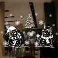 thumbnail image 4 of Pegatinas grandes de Navidad para ventana, calcomanías blancas para árbol de Navidad, copo de nieve, alce, decoraciones para el hogar, Año Nuevo 2024, 4 of 4
