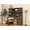 Rustic Gray, variant on LFSLJJMY Farmhouse Executive Desk with Hutch and Charging Station, Computer Desk with 2 Sliding Barn Doors, 5 Drawers & Storage Cabinet with 3-Position Adjustable Shelf, Desk for Home Office
