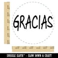 thumbnail image 2 of Gracias Thank You Spanish Fun Text Self-Inking Rubber Stamp Ink Stamper - Blue Ink - Large 1-1/2 Inch, 2 of 7