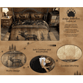 thumbnail image 4 of Camo Moose Bedding Comforter Sets Rustic Tree Camouflage Wildlife Bedding Set Twin Woodland Hunting Animal Comforter Set Men Farmhouse Wood Board Pine Tree Quilt Set, 4 of 5