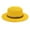 Yellow, variant on IDALL Fedora Hats for Men Visor Hats Summer Chain Flat Top Straw Hat Womens Outdoor Leisure Sunshade Hat Fashion Beach Top Hat Summer Hats Western Hat Black One Size