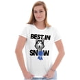 thumbnail image 4 of Best In Snow Huskies Dog Pet Lover Womens Fitted Plus Size Graphic Tee Brisco Brands 2X, 4 of 5