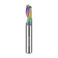thumbnail image 2 of Punching Step Drill 1pc Single Flute Solid Tungsten Carbide Alloy End Mill, DLC Coating Milling Cutter For Aluminium, 2 of 8