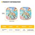 thumbnail image 7 of Binienty Flower Turtle Windshield Sun Shade Folding Car Window Shades for Front Window Easy to Install Removable and Heat Reflector Windshield Cover Fit Women Men, 7 of 7