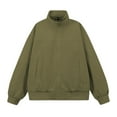 thumbnail image 4 of Fgnfyis Mens Jacket Mens Casual Jackets Lightweight Comfortable Zip up Loose Fit Sports Outerwear for Daily Wear and Outdoor Activities Winter Coats for Men Green XXXL, 4 of 9