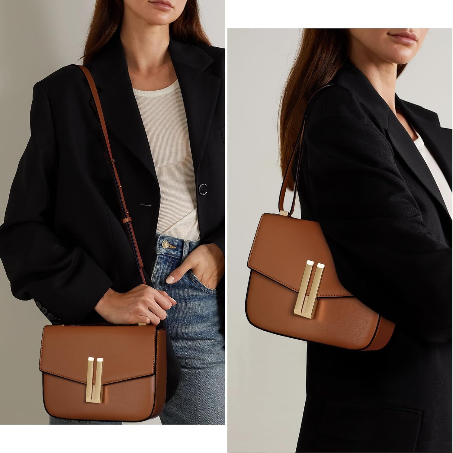 Juoxeepy Small Crossbody Bags for Women Shoulder Bags Trendy Shoulder Purse Satchel Handbag with Flap Closure