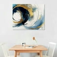 thumbnail image 2 of Nawypu Canvas Wall Art Abstract Art, Abstract Wall Art, Blue Fantasy Colorful Graffiti on White Background, Blue And Gold Abstract Canvas Art, Modern Art, Suitable For Living Room Bedroom Wall Art, 2 of 6