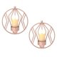 thumbnail image 1 of Candelabro de vela de pared de 2 uds para vela de pilar pequeño, portavelas de Metal decoraciones de pared para baño Patio decoración de sala de estar Ormromra 223338-3, 1 of 8