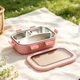 thumbnail image 6 of TACILIP Stationery Supplies, 1PCS Bento Box Lunch Box 3 Compartment Snack Containers Reusable Lunch Box Lunch Containers For Home Travel Work 850ml, Womens Gifts, 6 of 7