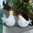 thumbnail image 5 of Summercome Mini White Chickens Garden Statue, Roosters Yard Decorations, Resin Hen Ornament Collectible Figurine, Patio Lawn & Garden Decor, Funny Animal Sculpture, Gift for Mother's Day or Birthday, 5 of 8