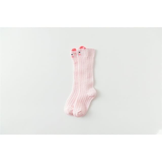 Mialoley Baby Over Knee Stockings, Cartoon Cute Animals Patterns Tube Ruffled Soft Socks