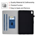 thumbnail image 6 of Allytech for iPad 10.9" 10th Gen Case with Pen Slot/ Card Holder, Shockproof PU Leather and TPU Bumper Anti-Slip Kickstand Magnetic Closure Wallet Case for iPad 10th Gen 2022, Blue, 6 of 7