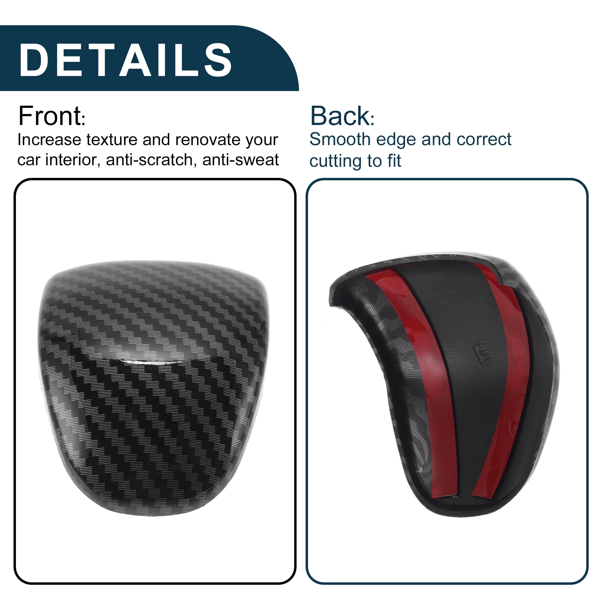 Unique Bargains ABS Gear Shift Knob Button Cover for Kia Forte Ceed 2019-2024