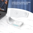 thumbnail image 4 of Seitruly de tableta para teléfono móvil de 15 W, estación de carga inalámbrica, soporte de aleación de Zinc 4 en 1, funda para auriculares, Cargadores de dispositivos electrónicos Blanco, 4 of 8