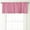 Pink, variant on Bliss Semi-Sheer Window Curtain Valance with Rod Pocket Top, Pink, 54 x 18"